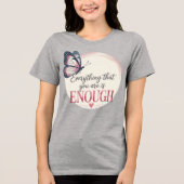 すべてあなたが十分なバタフライグラフィックティーである トライブレンドＴシャツ (正面)