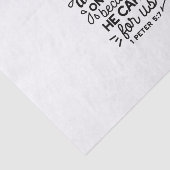 すべてあなたの不安を – ペテロの第一の手紙 5:7 聖書の節 薄葉紙 (詳細)