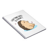 すべてうまくいく ハリネズミのユーモアたっぷりの言葉 ノートブック (右側)