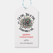 「すべてうまくいっている」クリスマスジョークグッズ ギフトタグ (正面)