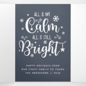 すべておもしろいがCalm Photo Collageではない 三つ折りクリスマスカード (内部中)