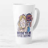 すべておもしろいの花嫁はコントロールされたギフトの下にある カフェラテマグ (右アングル)