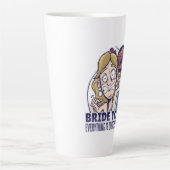 すべておもしろいの花嫁はコントロールされたギフトの下にある カフェラテマグ (正面)