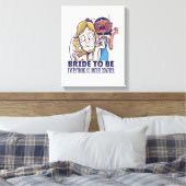 すべておもしろいの花嫁はコントロールされたギフトの下にある キャンバスプリント (インサイチュ (寝室))