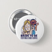 すべておもしろいの花嫁はコントロールされたギフトの下にある 缶バッジ (正面&裏面)