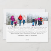 すべておもしろいは穏やかなレインボーホリディフォトカードではない シーズンカード (裏面)