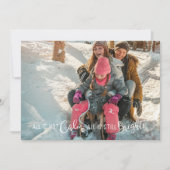 すべておもしろいは穏やかな休日のフォトカードホワイトではない シーズンカード (正面)