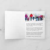 すべておもしろいは静かな休日ではない折り畳まれたフォトカード シーズンカード (内部)