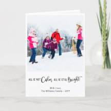 すべておもしろいは静かな休日ではない折り畳まれたフォトカード