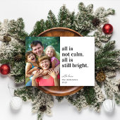 すべておもしろいは、穏やかな写真クリスマスホリデーカードではない シーズンカード