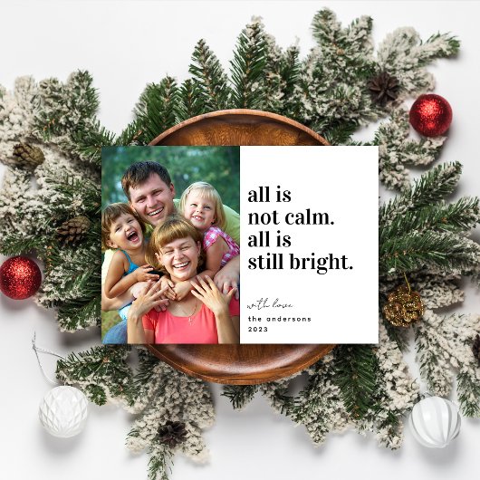 すべておもしろいは、穏やかな写真クリスマスホリデーカードではない シーズンカード