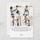 すべておもしろいは、静かな5つの写真ホリデーカードではない シーズンカード (裏面)