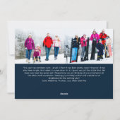 すべておもしろいはCalm 3フォトホリデーカードではない シーズンカード (裏面)