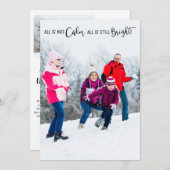 すべておもしろいはCalm Holiday 3フォトカードではない シーズンカード (正面/裏面)