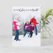 すべておもしろいはCalm Holiday 3フォトカードではない シーズンカード (スタンド正面)
