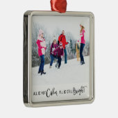 すべておもしろいはCalm Holiday Photoではない メタルオーナメント (右)