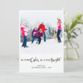 すべておもしろいはCalm Holiday Photo Cardではない シーズンカード (スタンド正面)