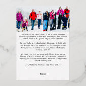 すべておもしろいはCalm Holiday Photo Cardではない 箔シーズンカード (裏面)