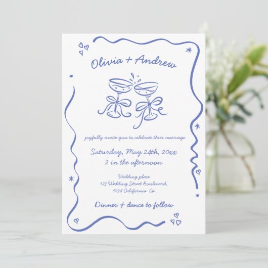 すべてお洒落のファンキー手で描結婚く 招待状 (スタンド正面)