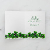 すべてからのアイルランドの誕生日の女の子または人大きいカード カード (内部)