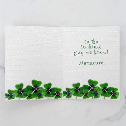 すべてからのアイルランドの誕生日の女の子または人大きいカード カード (内部)