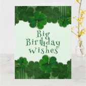 すべてからのアイルランドの誕生日の女の子または人大きいカード カード (黄色い花)