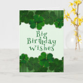 すべてからのアイルランドの誕生日の女の子または人大きいカード カード (黄色い花)