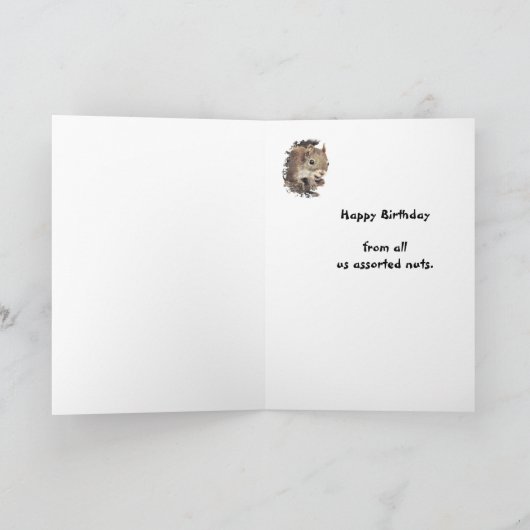 すべてからのハッピーバースデーは、私達ナット-リス--を分類しました カード (内部)