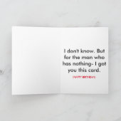 すべてがある人のためのバースデー・カード カード (内部)