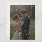 すべてがうまくいっています エレガントなファミリー ホリデー カード (正面)