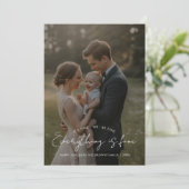 すべてがうまくいっています エレガントなファミリー ホリデー カード (スタンド正面)