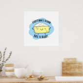 すべてがつもりブリイよおもしろいいチーズパン ポスター (キッチン)