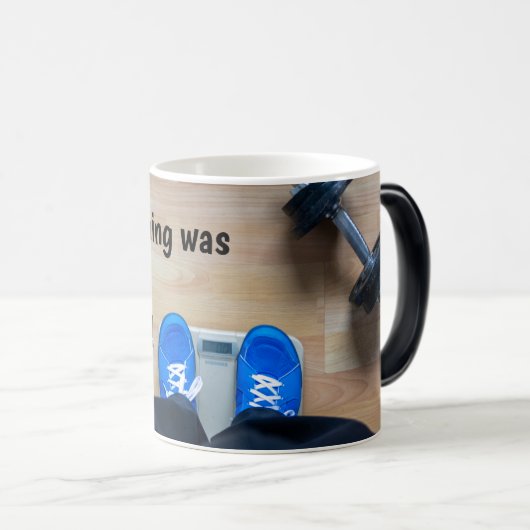 すべてがまるで太る簡単だったらいいのに! モーフィングマグカップ (正面右)