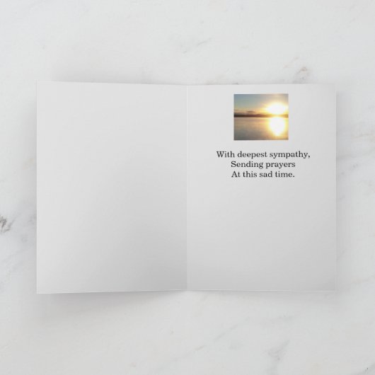 すべてがシーズンウィット悔やみや弔慰 カード (内部)