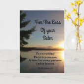 すべてがシーズンシスター悔やみや弔慰 カード (黄色い花)