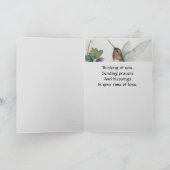 すべてがシーズンマザー悔やみや弔慰 カード (内部)