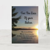 すべてがシーズンマザー悔やみや弔慰 カード (正面)