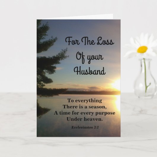 すべてがシーズン夫の悔やみや弔慰 カード (小さな植物)