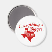 すべてがテキサス州州形状磁石で大きい マグネット (正面/裏面)