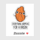 すべてがレーズンの食べ物のパおもしろいンのために起こる シール (シート)