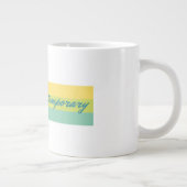 すべてが一時的なマグです ジャンボコーヒーマグカップ (右)