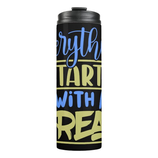 すべてが夢の引用文から始まる タンブラー (正面)