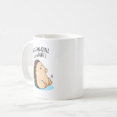 すべてが大丈夫Hedgehogパおもしろいン コーヒーマグカップ (正面左)
