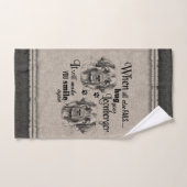 すべてが失敗した時のレオンバーガー引用文 バスタオルセット (ハンドタオル)