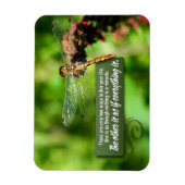 "すべてが奇跡である"感動的引用文フレックス マグネット (縦)