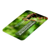 "すべてが奇跡である"感動的引用文フレックス マグネット (左側)