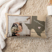 すべてが始まったテキサス州ハートパーソナライズ ランバークッション (ブランケット)