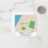 すべてが始まった場所の最新地図 バレンタインデー ノートカード (正面/裏面インサイチュ)