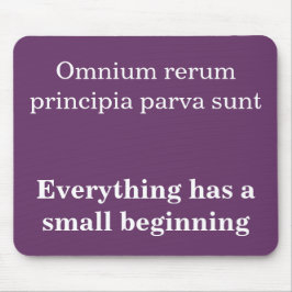 すべてが小さな始まりを持って、キケロ引用文 マウスパッド