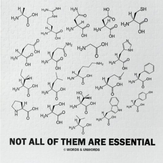 すべてが必要ではないです(20アミノ酸) ジグソーパズル